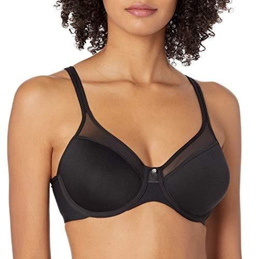Bali Ultralight Underwire T-Shirt Bra DF3439‎ – 34DD, Black
